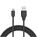 Produktbild nxet Micro-USB-Kabel, 22 AWG Schnell Ladegerät Premium Starke High Speed Daten Sync & Ladekabel für Amazon Kindle Fire Tablet, 17,8 cm Display HD 6/8/10 Tablet, Kids Edition, HDX 8,9, 6 Kids Edition Tablet, Paperwhite, Voyage/new-kindle Oasis, Fire TV Stick Streaming Media, tippen Bluetooth-Lautsprecher, Echo Dot Musik Player und mehr