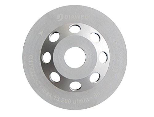 Diamant Topfschleifer Schleiftopf Ø 115 mm für Beton, Estrich und allg. Baumaterialien Schleifteller Schleifscheibe - 2