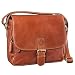 Produktbild STILORD 'Lucian' Vintage Umhängetasche Leder klein für Herren und Damen Schultertasche für 10.1 Zoll Tablet iPad DIN A5 Handtasche aus echtem Leder, Farbe:Cognac - glänzend