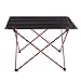Produktbild Leichte Camping Klapptisch, Portable Picknicktisch Falten aufrollen Tische mit Tragetasche für Camping Reisen Strand Picknick Outdoor-Aktivität (L-Red)