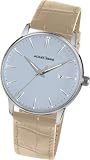 Jacques Lemans Herren-Armbanduhr XL Nostalgie Analog Quarz Leder N-213D