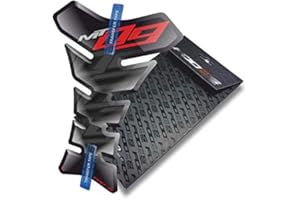 FOOQS Tankpad für YAMAHA MT-09 (Schwarz/Rot)