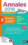 Annales ABC du BREVET 2018 - Epreuve 1