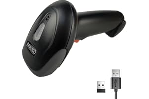 YANZEO L6811 - Escáner de códigos de Barras 1D inalámbrico 2,4 G y Cable USB para Windows, Android, iOS y PC Lector codigo de Barras inalambrico
