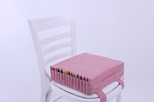 Minene Booster Cushion for Newborn and Above (Stripes, Red)