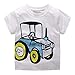 Produktbild squarex Kleinkind Kinder Baby Jungen Kleidung Bagger Stickerei runden Kragen Mode Cartoon Kurzarm t-Shirt Bluse