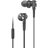 Sony MDR-XB55AP In-Ear Extra Bass Headphones with mic for phone calls - Black