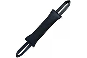 DONGKER Beisswurst für Hunde, 30 cm Biezwurst, Training mit 2 Reflektierenden Griffen, Robustes Hundespielzeug zum Tauziehen und Zerrspiele