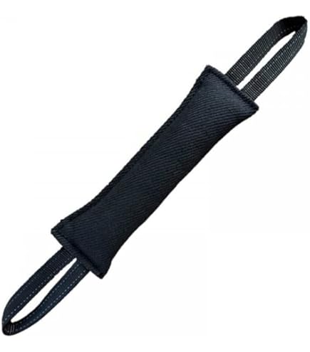 BULLYZEI Beißwurst Leder 20cm - Hundespielzeug Mit Gratis Schnellauslöser