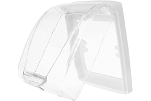 HILAI Boîtier de couvercle d'interrupteur étanche en plastique clair panneau d'éclairage mural prise garde sonnette couvercle à rabat combinaison interrupteur et plaques de sortie