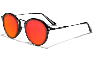 D.Franklin Gafas de sol unisex con cristales de protección UV - Modelo roller - Redondo - Para Hombre y Mujer - Sunglasses