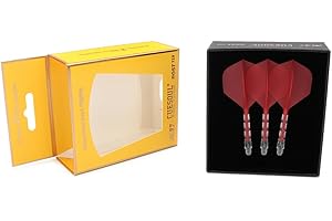 CUESOUL ROST T19 Asta e Aletta per Freccette Integrate, Forma Standard, Set da 3