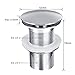Produktbild Befied Messing Chrom Ablaufventil Ablaufgarnitur Push Down Abflussventil Pop Up Ventil für Waschtische und Spülen im Badezimmer und Küche