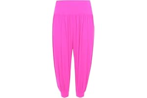 STAR FASHION Kids Harem Loose Casual Baggy Sports Dancing Pants Girls Harem Children Trouser with Leg Cuffs Elasticated Waist UK 5 Years to 13 Years