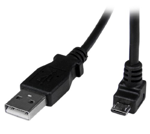 StarTech.Com USBAUB50CMD 0,5 cm USB 2.0 A auf Micro B abgewinkelt Kabel schwarz