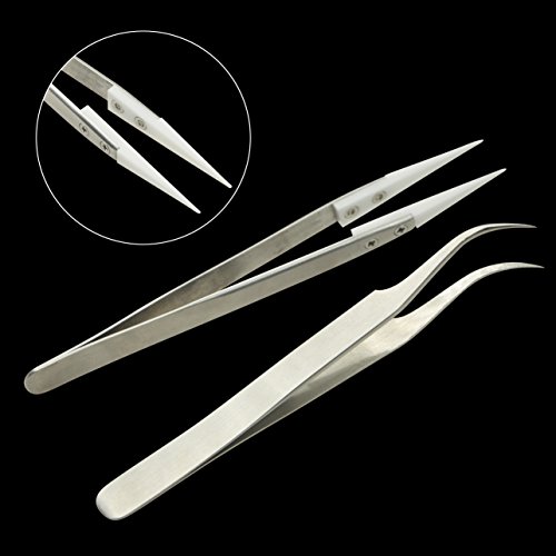 Leknes das Werkzeug für den ambitionierten „Dampfer“ DIY Hausbesitzer Werkzeug-Sets: Krummsäbel Pinzette aus rostfreiem Stahl + Keramik-Pinzette + 8-in-One-Multi-Tool pen + Spitzzange + Seitenschneider + PP Schutt boes + Spule Master 5 in 1 Wicklung jig-Kits + Widerstandsspannungsprüfer + Schere. - 3