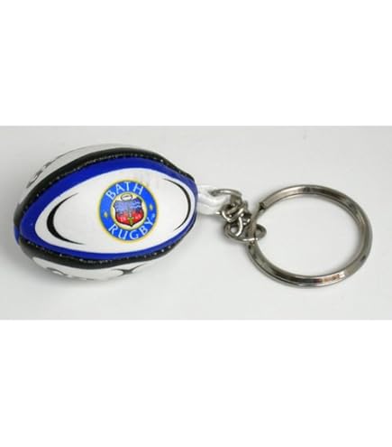 Portachiavi Pallone Da Rugby Gilbert Con Logo Montpellier (25 Cm) - Regalo Per Appassionati Di Rugby - copertina