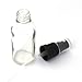 Bee Beautiful 30ml Clear Glass Bottle with Black Atomiser Mist Spray (1 X 30ml Bottle)