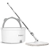PONY BEYAZ TEMİZ &amp; KİRLİ SUYU AYIRMA &Ouml;ZELLİĞİ OTOMATİK TEMİZLİK SETİ MOP PASPAS