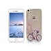 Produktbild iPhone 7 Hülle Weiche TPU Gummi OuDu Silikon Hülle für iPhone 7 Schutzhülle Transparente Handyhülle Flexible Schlanke Schale Glatte Leichte Tasche Ultra Dünne Etui Kreatives Design Hülle Kratzfeste Stoßfeste Abdeckung - Turm & Fahrrad