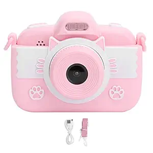 Children Digital Camera - 2.8In Portable Full HD Touch Display Screen Children Camera Kid Camera Toy Video Camera for Kids and Toddlers Age 3 4 5 6 7 8 Years Old, USB Charging(Pink)