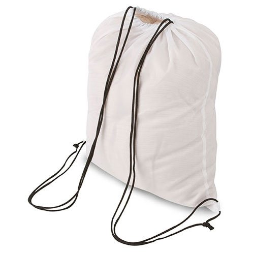 My Custom Style® 10 Bag Backpack Shoulder Bag White in Neutral Version Not Printed, 34 cm x 39.5, for Gym, Sea, Pool, Sport or Leisure. Sport Backpack is in Polyester, with ties and Closure Cinch, Ideal for Printing or Painting. 10 zaini