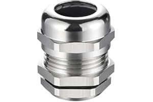 ONEFORUS 10 Pièces Laiton M10 Presse-étoupe pour Connexion 3mm-6.5mm Câble - Etanche IP68 Connecteur de Conduit Electrique avec Contre-écrou/Rondelle