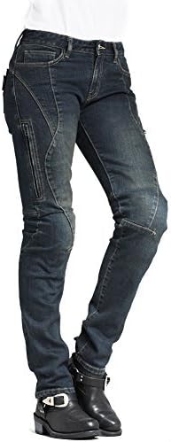MAXLER JEAN Women’s Bike Motorcycle Motorbike Kevlar Jeans 607 Blue (30)