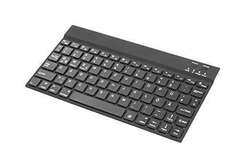 Supremery® Samsung Galaxy Tab S 10.5 Tastatur Alu Bluetooth Keyboard - Deutsches QWERTZ Layout + USB Datenkabel
