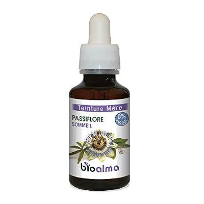 Bioalma PASSIFLORE TEINTURE MÈRE BIOALMA – 60 ML. Dormez mieux et luttez contre le stress et l'insomnie avec la passiflore ! Extrait concentré (1:10) d'herbe avec fleurs de passiflore. Produit 100 % naturel et sans alcool, convient également aux femm…