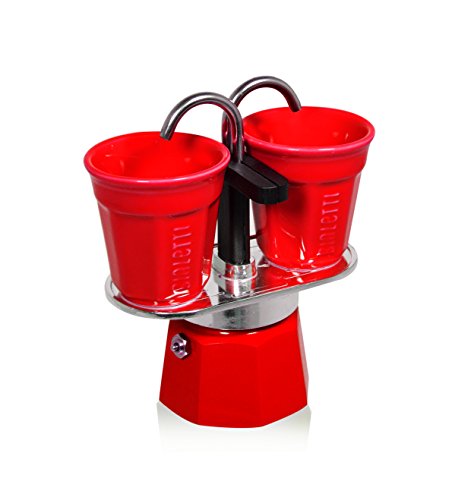 Bialetti 6190 Set Mini Express mit 2 Espressobechern, rot Bialetti 6190 Set Mini Express mit 2 Espressobechern, rot Bilder