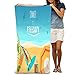 Produktbild Xunulyn Bath Towel Soft Beach Towel 31"x 51" Towel Unique Design Above windsurfs Umbrella Sandy Shore Beach top View Lovely