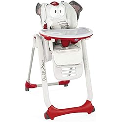 Chicco Polly 2 Star - Trona/hamaca divertida y compacta 4 ruedas, de 0 a 3 años, diseño elefante