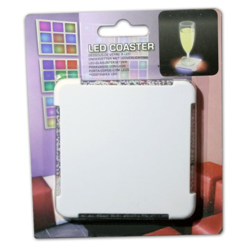 6er SET LED Glasuntersetzer mit Farbwechsel RGB - 5