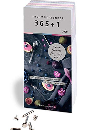 Thermokalender 365+1: Der Abreiss-Rezeptkalender 2020 für den Thermomix® I TM5® I TM31 I TM6 mit 366 Rezepten, inkl. Buchschrauben zum Sammeln der Lieblingsrezepte