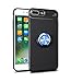 Produktbild Shinyzone iPhone 7 Hülle,iPhone 8 Hülle Schwarz und Blau mit 360 Grad drehbarer Ring Griff Halter Ständer,Ultra Dünn Weich TPU Stoßfest Schutzhülle Kompatibel mit Magnetischer Autohalterung für iPhone 7/iPhone 8