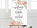 Produktbild Monsety Coral Willkommensschild Hochzeit Willkommen Schild Willkommen to Our Hochzeit Schild Koralle Willkommen Schild Bedruckbar Holz Schild Wanddeko Garten Schilder und Plakes