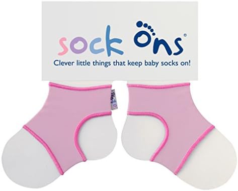 Sock Ons Clever Little Things That Keep Baby Socks On! - Baby Pink - 12-18 Months