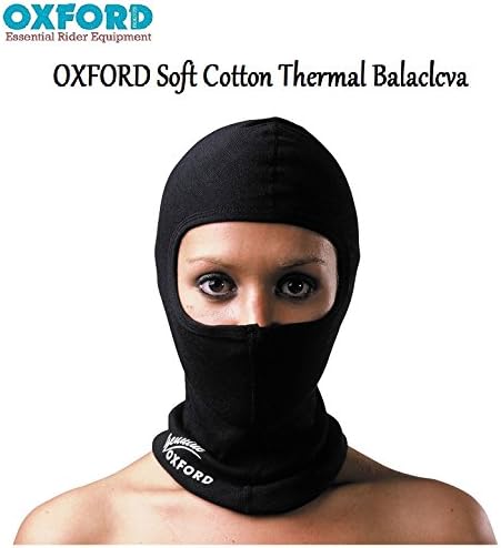 Oxford Balaclava Motorcycle Motorbike 100% Soft Cotton Inner Thermal Balaclava