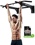 Sportstech Barre de Traction Fixation Murale KS300 Musculation Fitness 3 Anneaux pour TRX, Punching-Ball, élingues poignées antidérapantes, Exercices Pull-ups matériel de Fixation Inclus Max. 300 KG