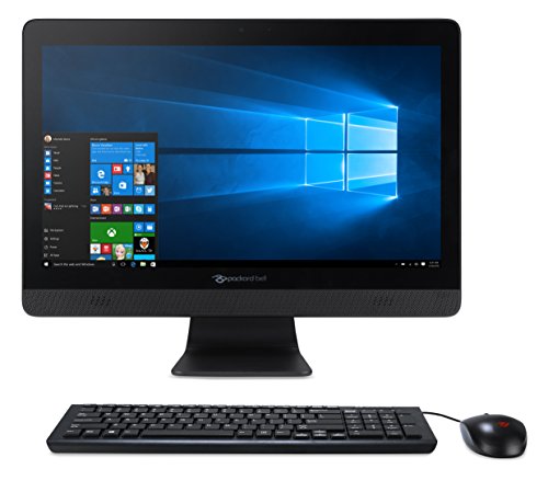 ‚Packard Bell ots3481 19.5 All in One Desktop-PC (AMD E1 – 7010 ft3b, 4 GB RAM, 500 GB HDD, Windows 10 Home 64 Bit, WLAN, Bluetooth) Farbe Nego - 7