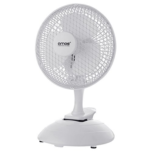AMOS 6″ 15cm Clip & Tisch Ventilator Tragbarer Klemme Tischventilator Haus Büro Windmaschine 2 Geschwindigkeit Kippen Einstellbare Luftkühlung Elektrolüfter - 6