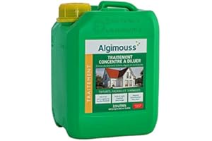 ALGIMOUSS Anti-dépôts verts concentré à diluer 014102- Toitures, façades et terrasses - Bidon de 2,5L