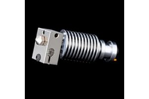 BZ 3D V6 All Metal Plated Copper Hotend,500℃ High Temperature V6 Nozzle 0.4mm,Heater Block,Titanium Alloy Heatbreak For V6 Hotend,Prusa i3 MK3S MK3 MK2 MK2S 3D Printer Hotend.