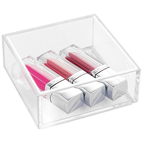 Interdesign 40950EU Clarity Modularer Kosmetik Organizer, die Schublade für Makeup, den Waschtisch, Bastelbedarf, Küche, Büromaterialien, Schreibtisch oder Arbeitsplatte, Küchenschublade, Arbeitsfläche 10 cm klein, durchsichtig - 2
