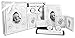 New Baby Unisex Boy Girl Gift 5 Piece Keepsake Set, First Photo Frame, Curl and Tooth Box, Handprint Footprint Prints Kit, Silver White