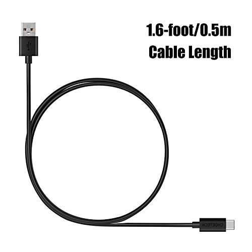 USB C Kabel CHOETECH 1.6ft(0.5m) USB Typ C Kabel mit hoher Geschwindigkeit USB Type C auf USB Kabel für Galaxy S8 S8 Plus, LG G6, G5, Lumia 950xl/950, Nexus 5x/6p, OnePlus 3 und Type-C Unterstützte Smartphones - 4