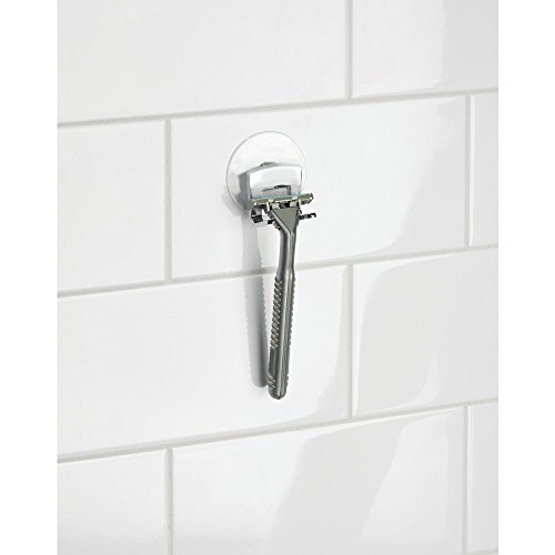 InterDesign Gia Rasiererhalter mit Saugnapf, Bad-/Dusch-Organizer – Chrom - 2