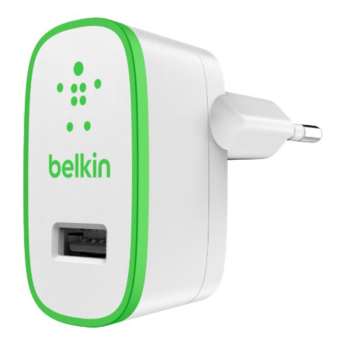 Belkin USB-Ladegerät Netzladegerät (2.1A, 10 Watt, geeignet für iPhone 7/7 Plus, iPhone 6/6s/6 Plus/6s Plus, iPhone SE, iPad Air 2, iPad Pro, Smartphones und Tablets) grün