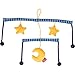Produktbild sigikid, Mädchen und Jungen, Basis Soft Mobile, sigimix-Baby-System, Mond und Sterne, Blau/Gelb, 41898